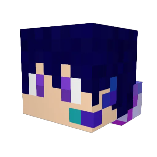 Wistalio Minecraft avatar head, 3D render