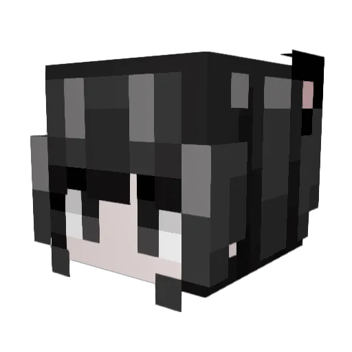 Wistaria_KS Minecraft avatar head, 3D render