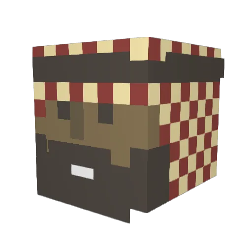 Wistenen Minecraft avatar head, 3D render