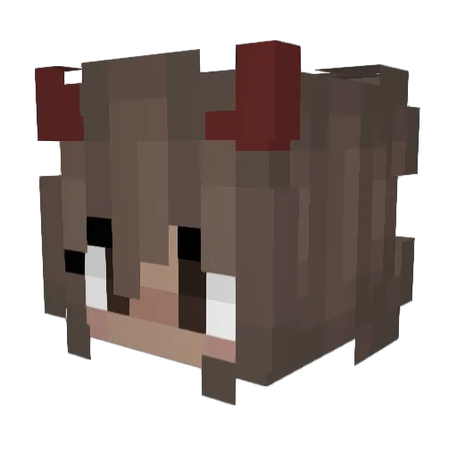 Wisteriaw Minecraft avatar head, 3D render