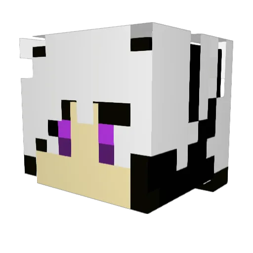 Wistevios Minecraft avatar head, 3D render