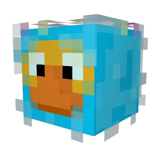 Wistnixx Minecraft avatar head, 3D render