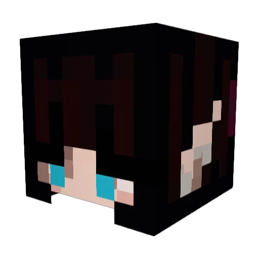 WitSpook Minecraft avatar head, 3D render