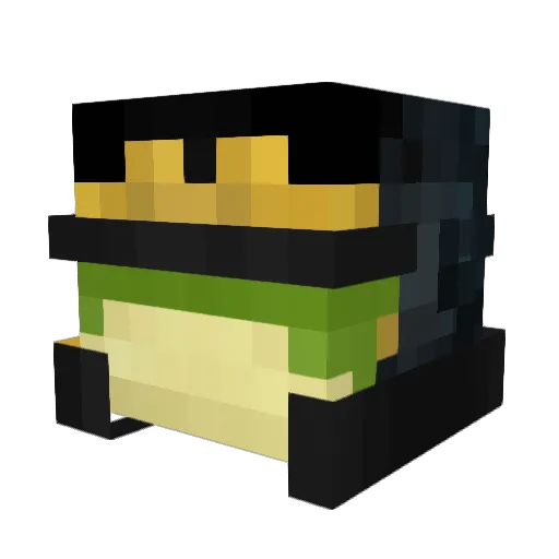 WitaroBluejo Minecraft avatar head, 3D render