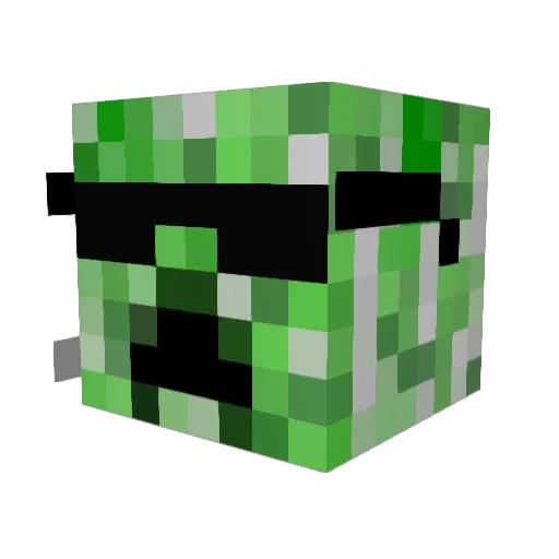 Witch911 Minecraft avatar head, 3D render