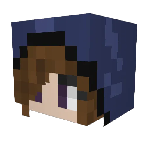 WitchBltch99 Minecraft avatar head, 3D render