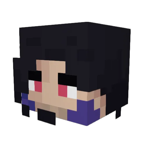 WitchCandy Minecraft avatar head, 3D render