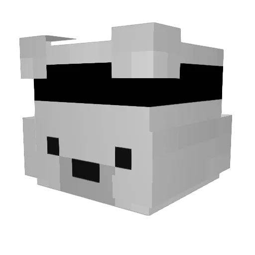 WitchHouse40k Minecraft avatar head, 3D render