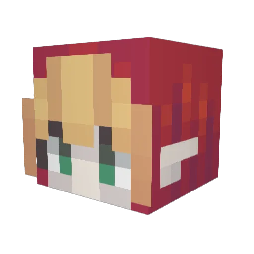 Witch_Cecelia Minecraft avatar head, 3D render