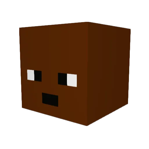 Witchcraft17 Minecraft avatar head, 3D render