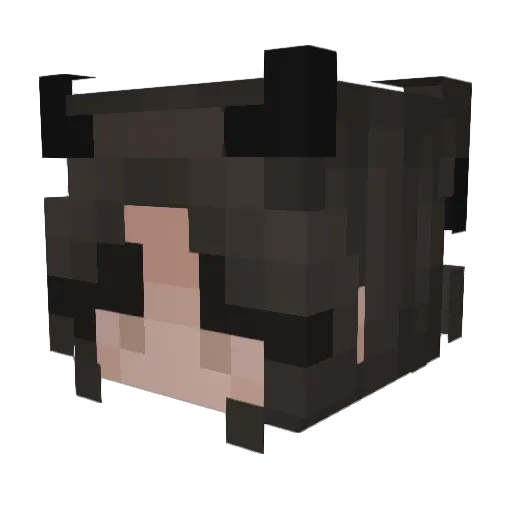 Witchhazed Minecraft avatar head, 3D render