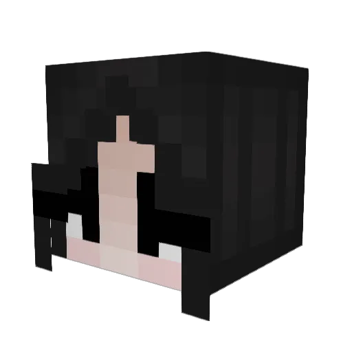 WitchyPig Minecraft avatar head, 3D render