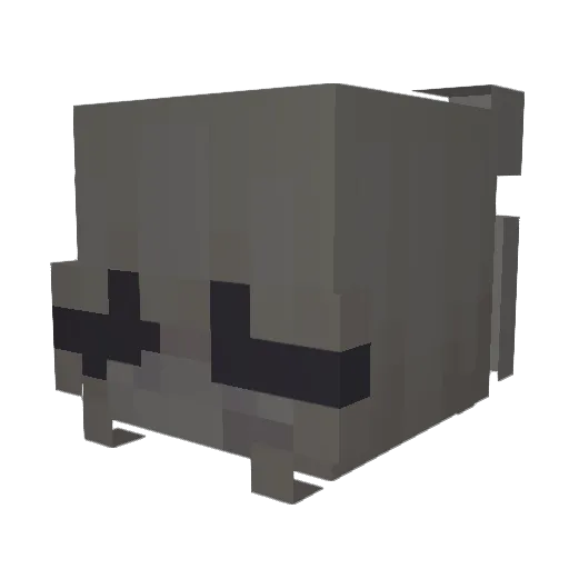 Witchy_Nyx Minecraft avatar head, 3D render