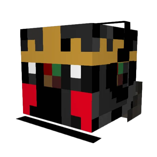 WiterMage68832 Minecraft avatar head, 3D render