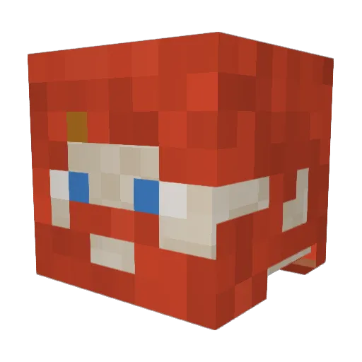 Witewolf300 Minecraft avatar head, 3D render