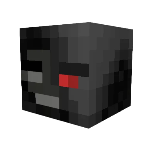 With3r3d Minecraft avatar head, 3D render