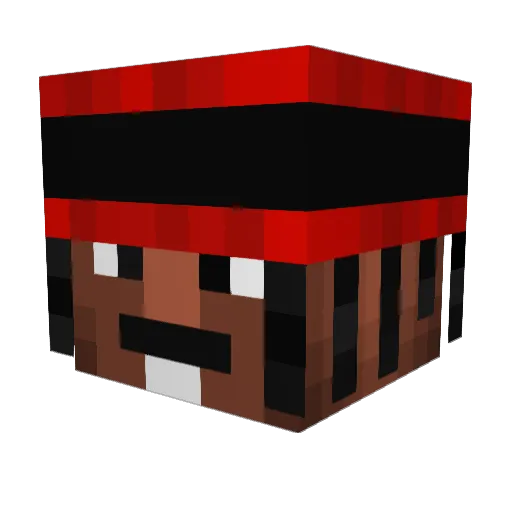 WithJelly Minecraft avatar head, 3D render