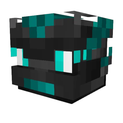 Withas Minecraft avatar head, 3D render