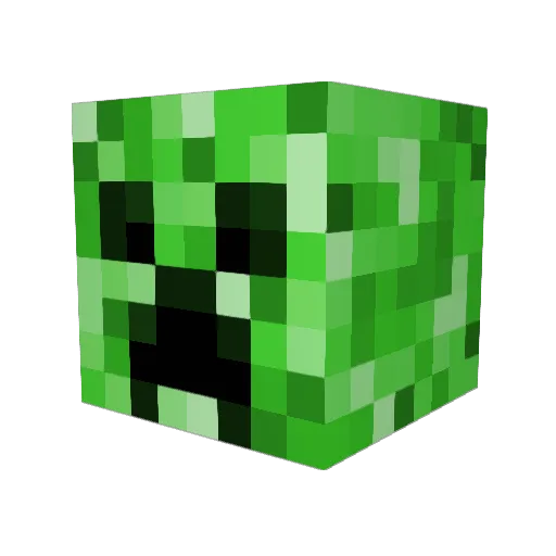 Withdime117 Minecraft avatar head, 3D render