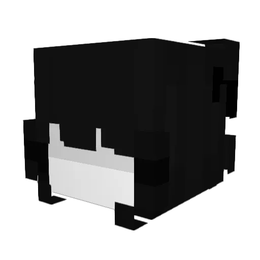 Withdraw Minecraft avatar head, 3D render