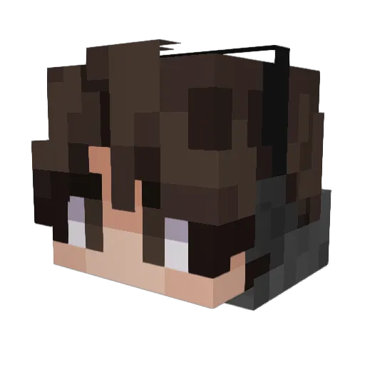 Wither150 Minecraft avatar head, 3D render