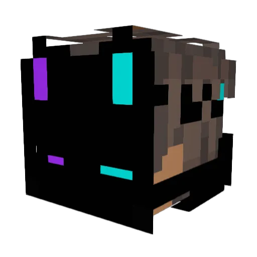Wither21_ Minecraft avatar head, 3D render