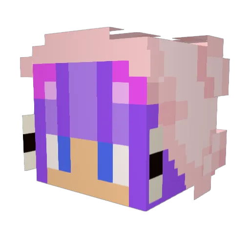 WitherCrusher Minecraft avatar head, 3D render