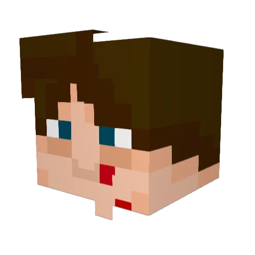WitherDragon58 Minecraft avatar head, 3D render
