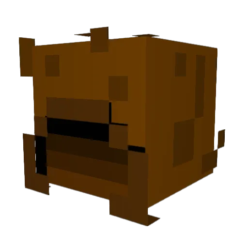 WitherEffect1 Minecraft avatar head, 3D render