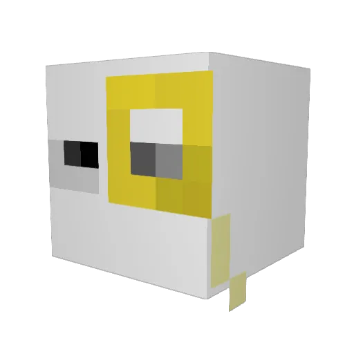 WitherEsGordo Minecraft avatar head, 3D render