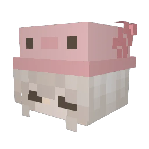 WitherGiorgi Minecraft avatar head, 3D render