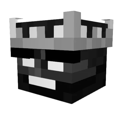 WitherLes Minecraft avatar head, 3D render