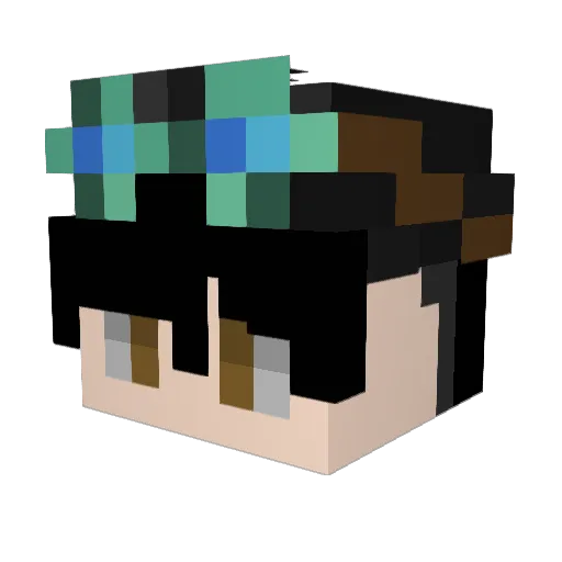 WitherMoreira Minecraft avatar head, 3D render