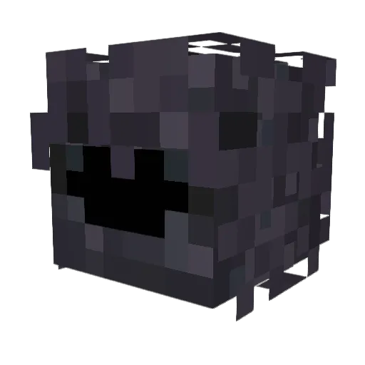 WitherShield Minecraft avatar head, 3D render