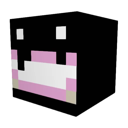 WitherStormBro Minecraft avatar head, 3D render