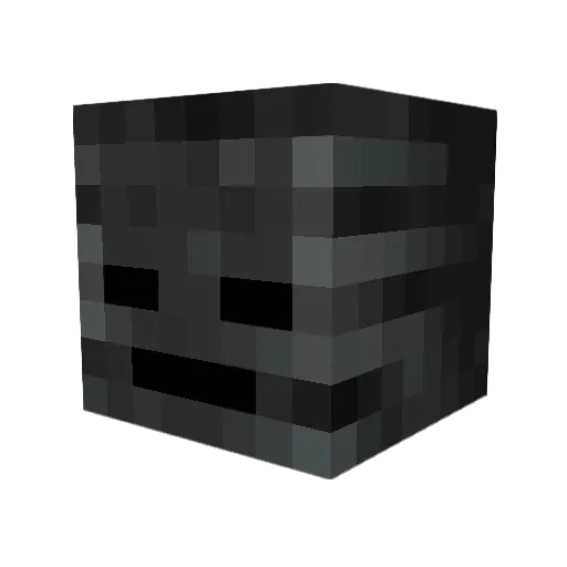 Witherblock54840 Minecraft avatar head, 3D render