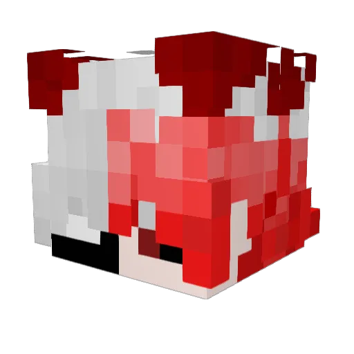 WitheredAngels Minecraft avatar head, 3D render