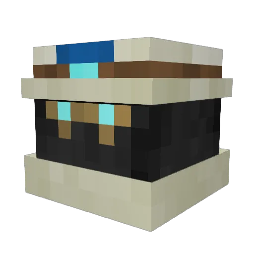 WitheringElf Minecraft avatar head, 3D render