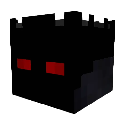 WitheringOni Minecraft avatar head, 3D render