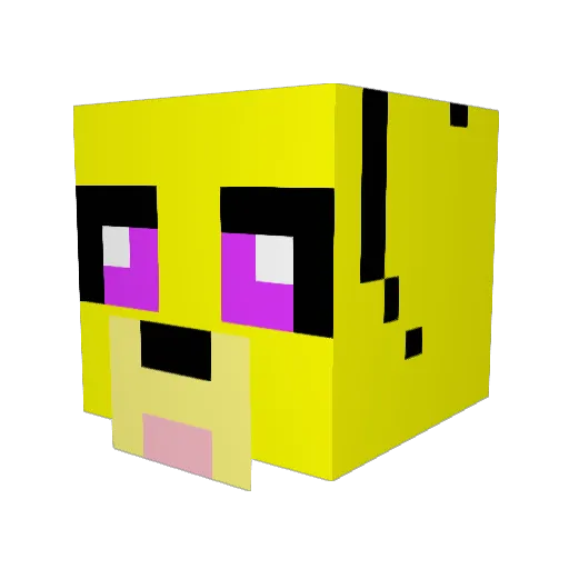 Witherking99 Minecraft avatar head, 3D render