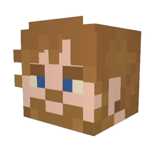 Withermoor Minecraft avatar head, 3D render