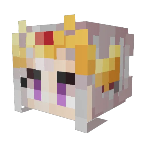 Withershroom86 Minecraft avatar head, 3D render