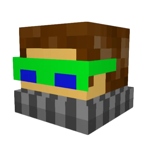 Withertrav394 Minecraft avatar head, 3D render