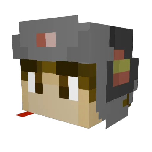 Withex_73 Minecraft avatar head, 3D render