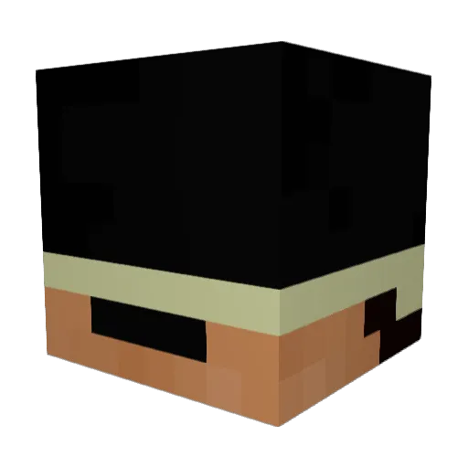 Withrxx Minecraft avatar head, 3D render