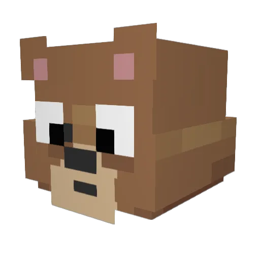 WitsePlays Minecraft avatar head, 3D render