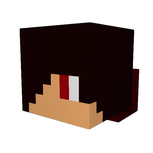 Witt724 Minecraft avatar head, 3D render