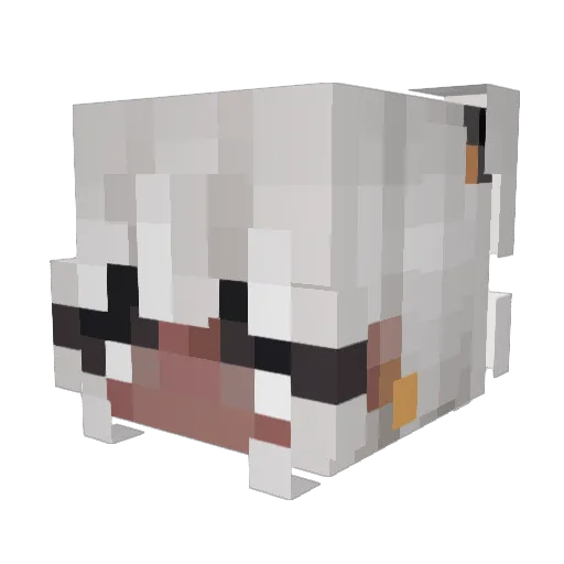 WittleLaddyy Minecraft avatar head, 3D render