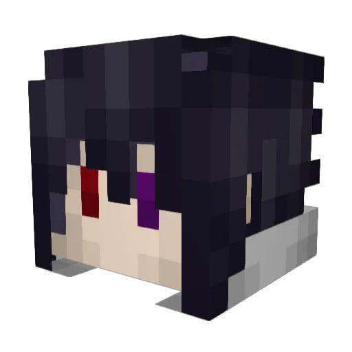 Witty72 Minecraft avatar head, 3D render