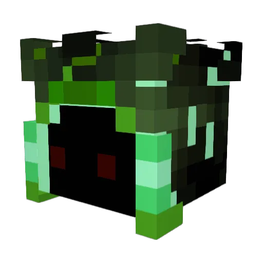 WitzL Minecraft avatar head, 3D render